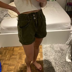 Paperbag waist shorts